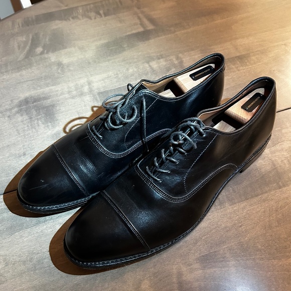 Allen Edmonds black cap toe Oxfords size 14